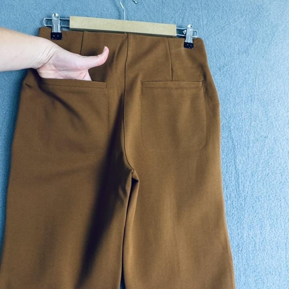 Betabrand Pants Womens Medium Brown Sailor High Rise Dress Yoga Trousers Flared - Picture 5 of 10